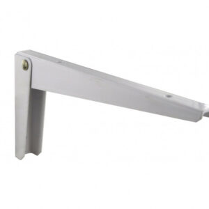 Equerre Escamotable acier epoxy blanc, H.13 x P.30 cm