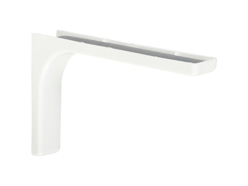 Equerre Léonard Acier Plastifié Blanc, H.14.4 X P.24 Cm