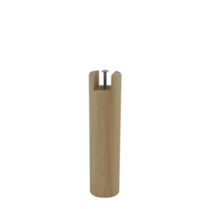 Pied de lit à encoche cylindrique hêtre vernis CIME H.25 x Diam. 6 cm