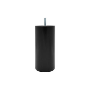Pied de lit cylindrique hêtre noir Ht. 15 x Diam. 6,8 cm CIME