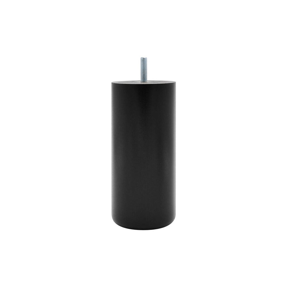 Pied de lit cylindrique hêtre noir Ht. 15 x Diam. 6,8 cm CIME