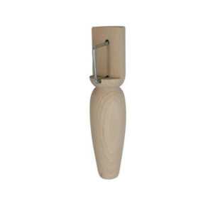Pied De Lit/Sommier Conique Fixe Hêtre Brut Blanc/Beige, 23 Cm
