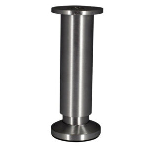 Pied de meuble CIME, chromé, diamètre 3.8 cm x hauteur réglable de 15 à 17 cm