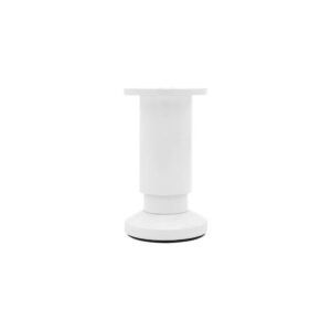 Pied de meuble CIME réglable rond, aluminium blanc produit sans finition Ht. max