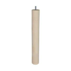 Pied De Table Basse Cylindrique Fixe Hêtre Brut Blanc/Beige, 36 Cm