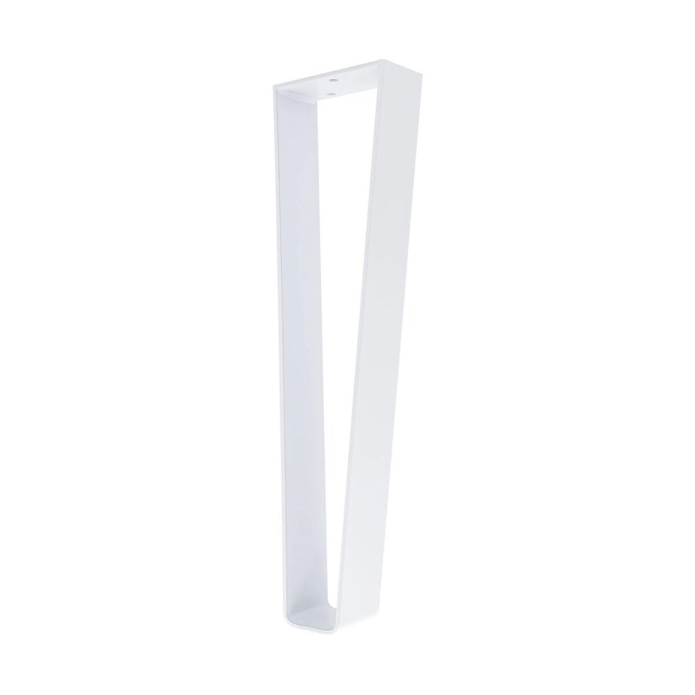 Pied meuble trapez h400x50x100mm blanc