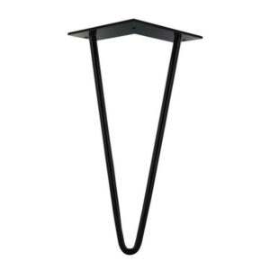 Pied Table Basse Design H. 300mm - Acier Époxy Noir