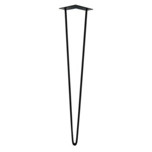 Pied Table Design H. 700mm - Acier Époxy Noir