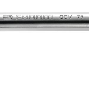 Clé à pipe débouchée forgée 6x6 pans 28 mm L.290 mm FACOM 75.28