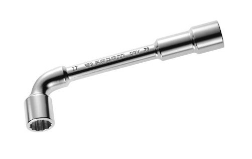 Clé à pipe débouchée forgée 6x6 pans 7/8'' L.240 mm FACOM 75.7/8