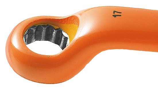 Clés polygonales 17 mm contrecoudées isolées 1000 V série VSE FACOM 55.17AVSE