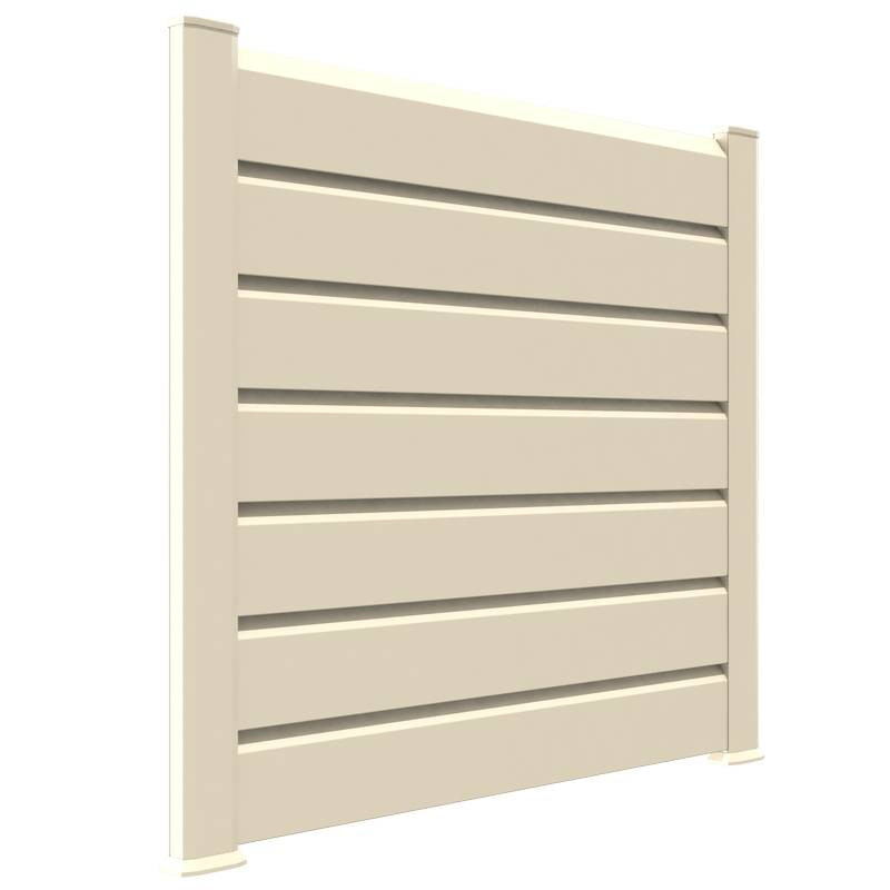 Kit cloture - Lame 16cm - PVC Beige - LG: 6m x H: 1m13