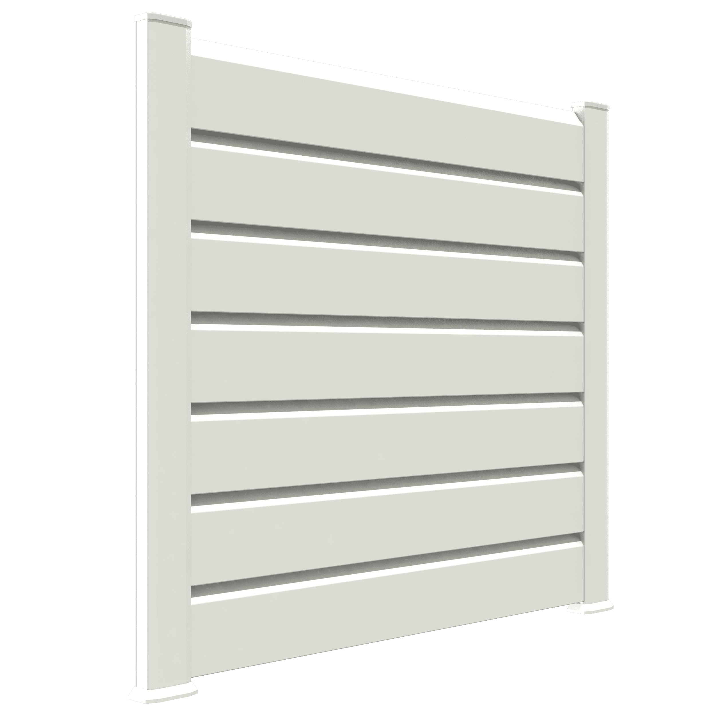 Kit départ clôture PVC blanc – lg : 1m50 x ht : 1m30