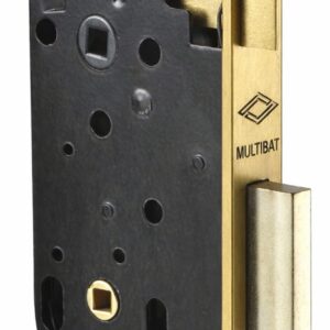 Coffre Multibat Bec de cane à condamnation axe 50 mm laiton bout carré droite JPM 260000-03-1B