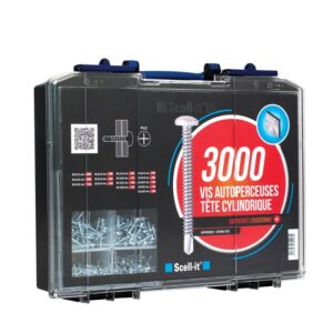 Coffret 3000 vis autoperceuses à tête cylindrique SCELL-IT COF003-TCC