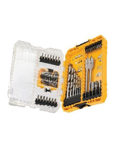 Coffret 55 pièces Toughcase embouts et forets pour bois et métal DEWALT DT70757-QZ