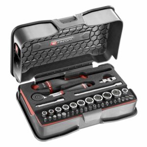 Coffret clés à cliquet + douilles 1/4'' FACOM R.161-6M6PB