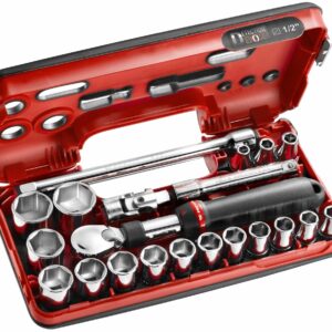 Coffret cliquet extensible 1/2'' 6 pans Détection Box - 21 pièces FACOM SXL.DBOX1PB