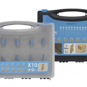 Coffret de 10 mèches à rainer droites DEF.428.10 de 6 à 25 mm LEMAN 428.700.10