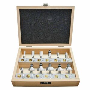 Coffret de 12 fraises à bois MAKITA D-53556 pour défonceuse (queue 8mm)