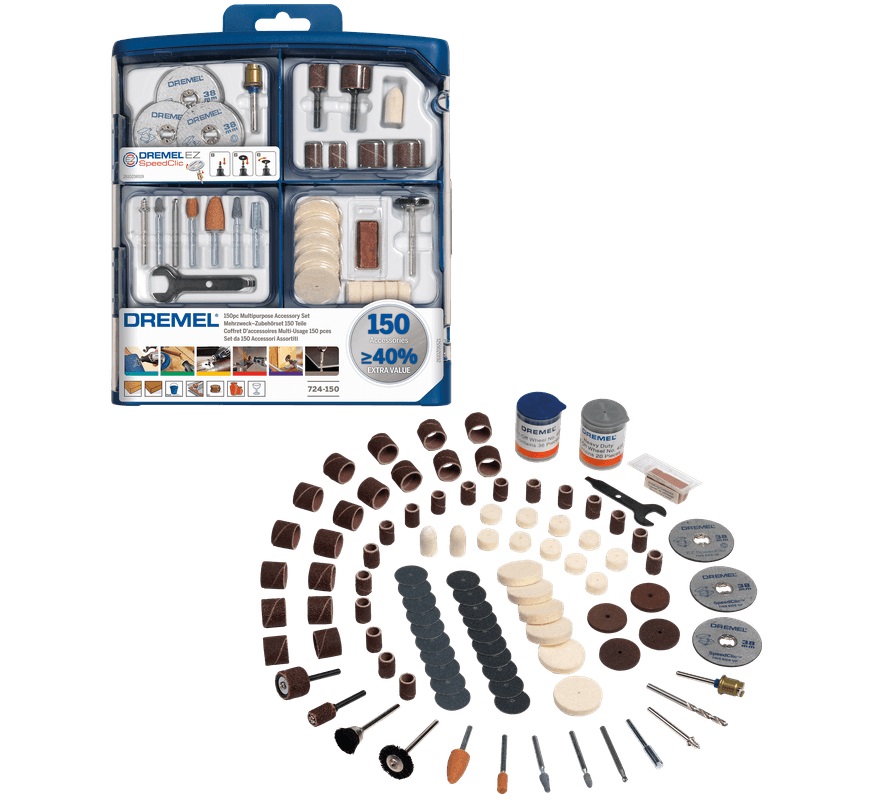 Coffret de 150 accessoires multi-usage DREMEL 2615S724JA