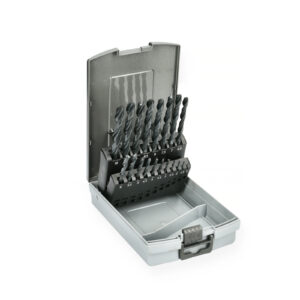 Coffret de 19 forets en acier HSS laminés 1 à 10 mm HANGER 155090