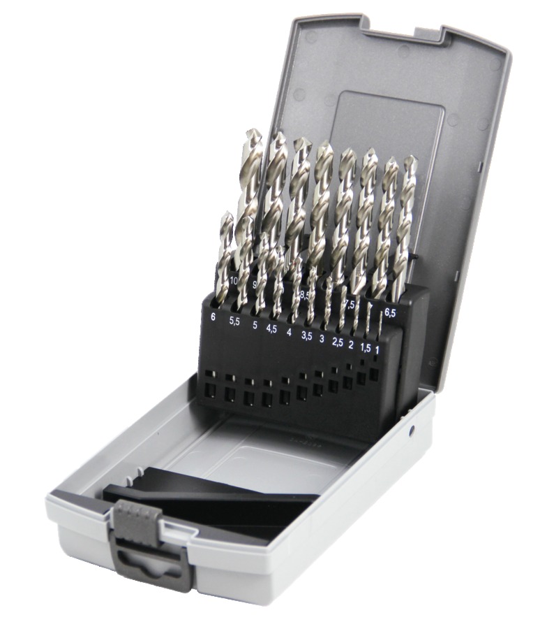 Coffret de 19 forets HSS taillés meulés HANGER 155190