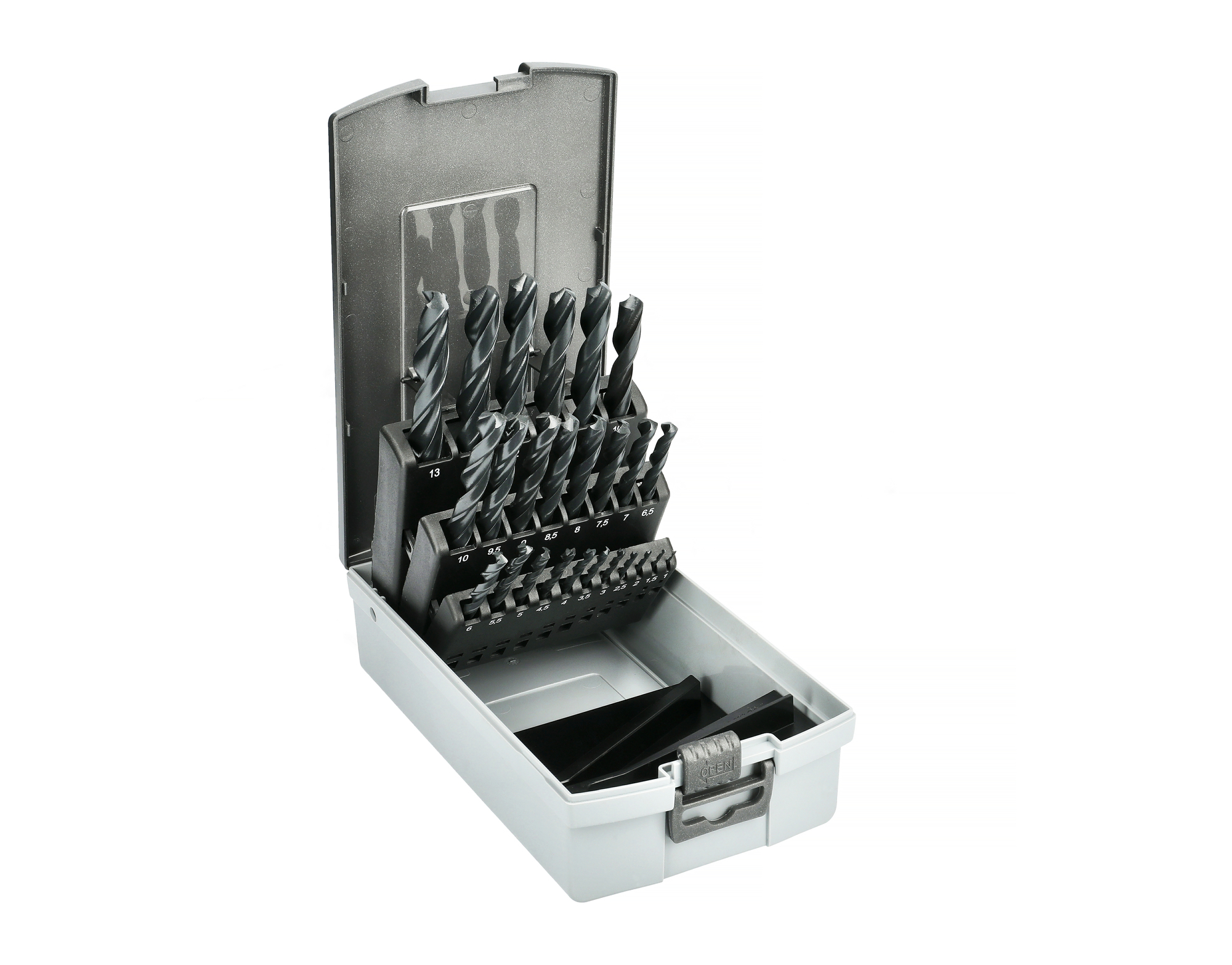 Coffret de 25 forets en acier HSS laminés de 1 à 13 mm HANGER 155091