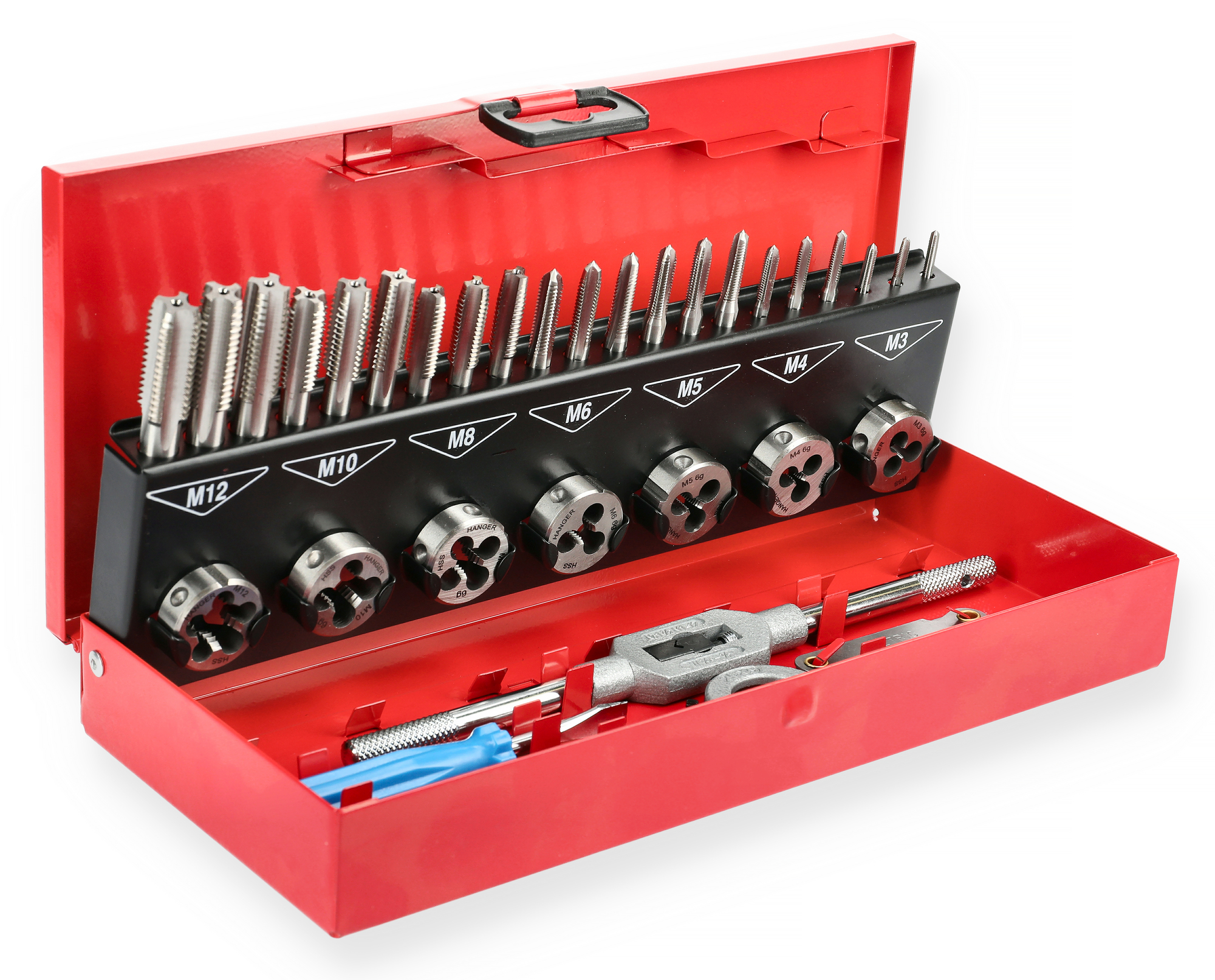 Coffret de 32 tarauds à mains et filières HANGER 155899