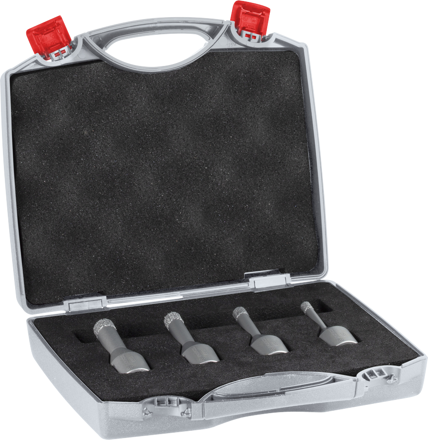Coffret de 4 forets diamanté M14 D 6 - 8 - 10 - 12 mm BOSCH 2607017579