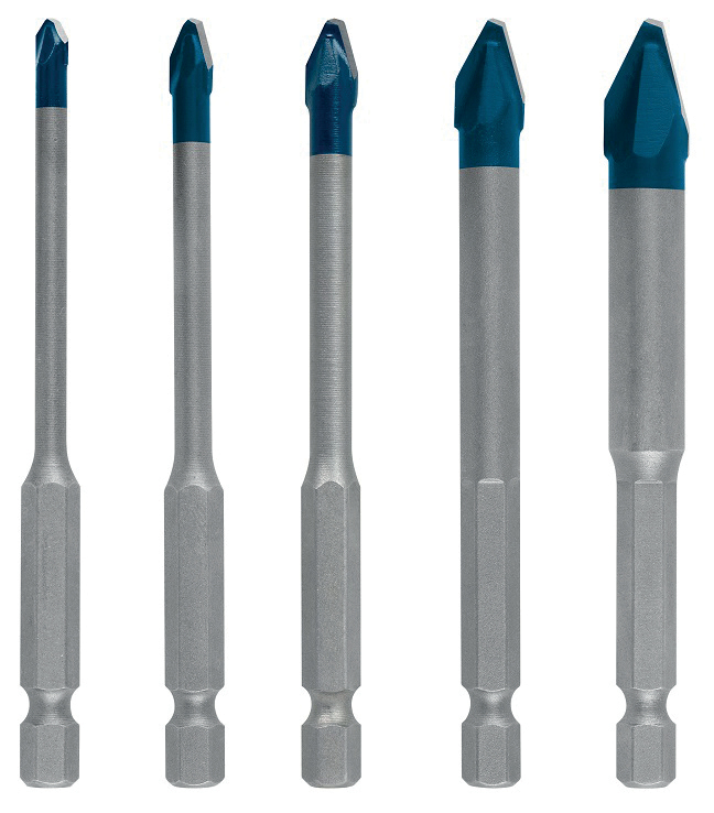 Coffret de 5 forets Hard Ceramic HEX-9 mixtes BOSCH EXPERT 2608900597