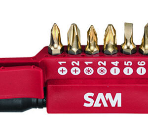Coffret de 7 embouts de vissage avec clé 1/4'' SAM OUTILLAGE EMB-7