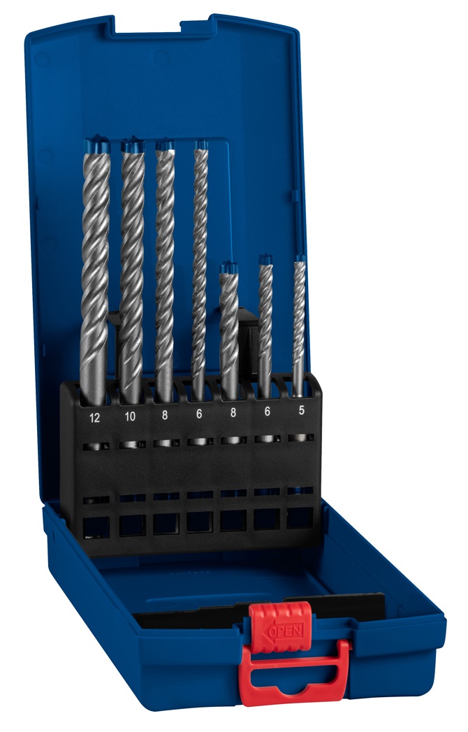 Coffret de 7 forets pour perforateur SDS Plus 7X 5-6-6-8-8-10-12 mm BOSCH EXPERT 2608900195