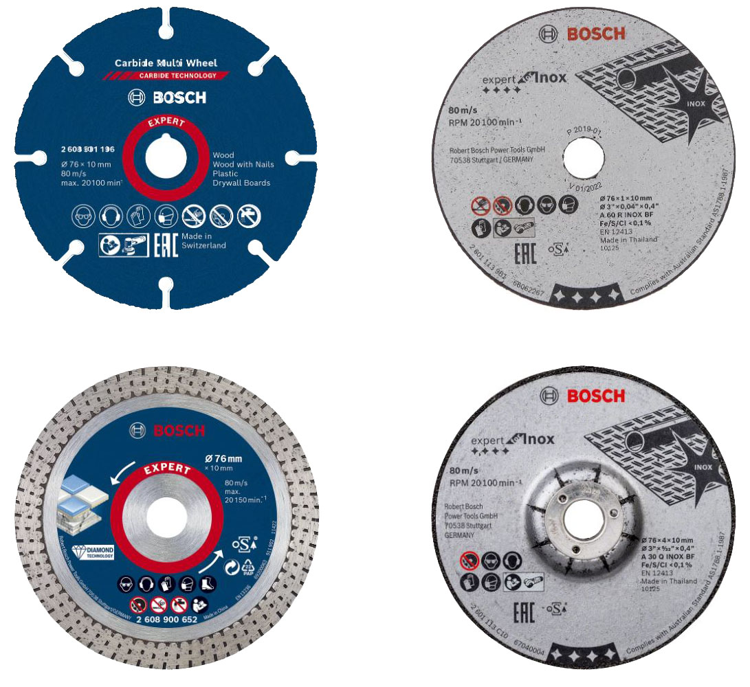 Coffret de disques EXPERT GWS 12V-76 + Mini L-BOXX BOSCH 061599764G