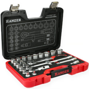 Coffret de douilles 1/2'' 25 pièces HANGER 251003