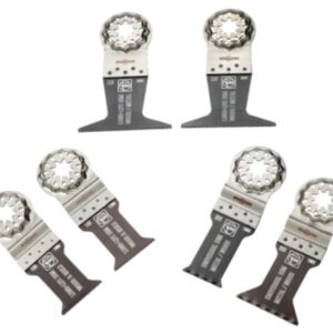 Coffret de lames de scie plongeante Best of E-Cut Starlock bois / métal 6 pièces 28 à 65 mm FEIN 35222967010