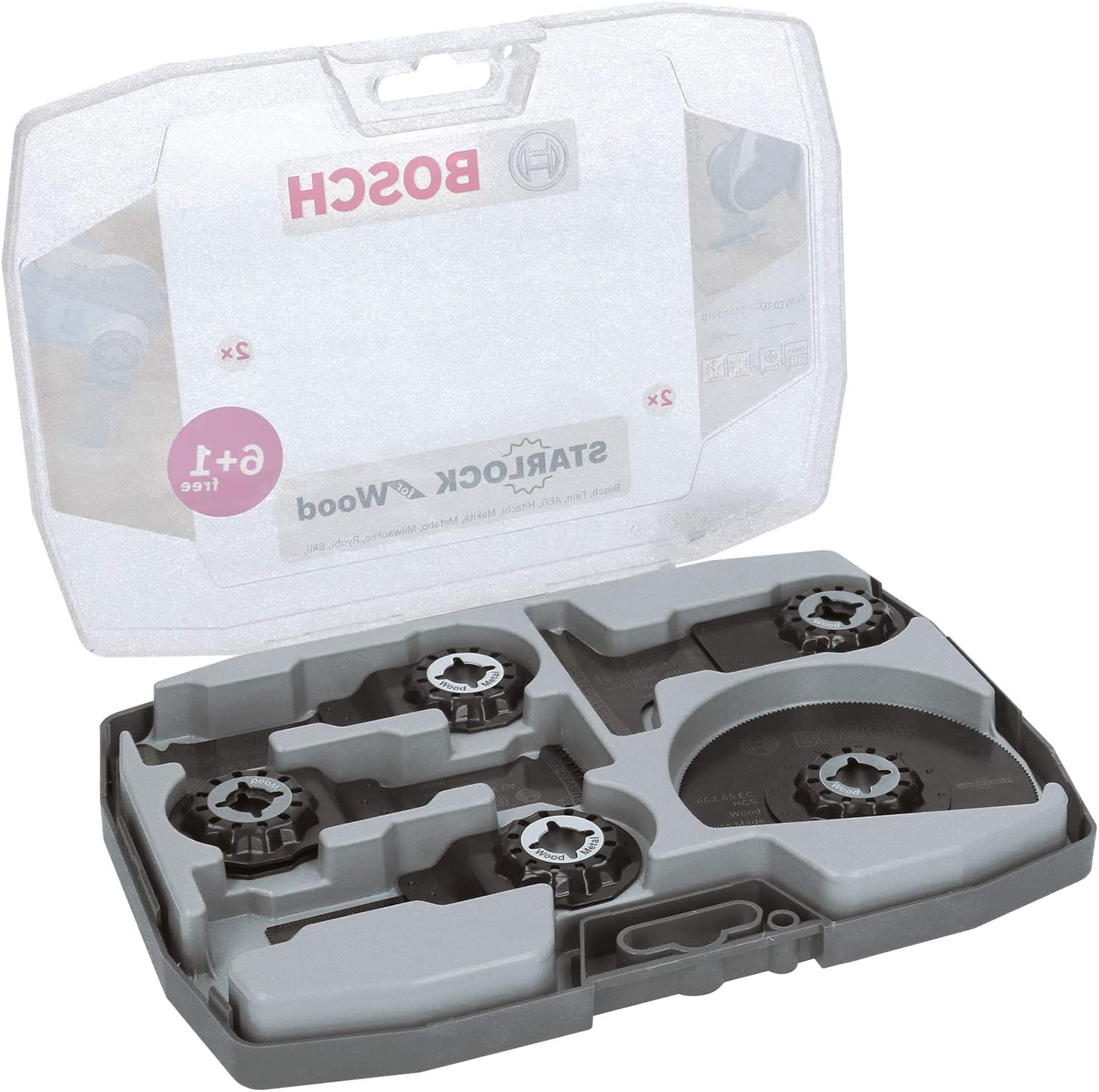 Coffret de menuiserie Starlock pour outils multi-fonctions 7 pièces BOSCH 2608664623