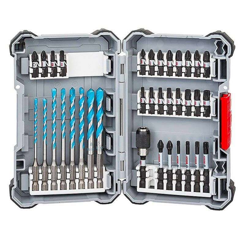 Coffret de vissage 35 pièces multi-construction BOSCH 2608522518