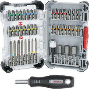 Coffret de vissage Extra Hard 1/4'' 44 pièces + 1 manche de tournevis 125 mm BOSCH 2607017732