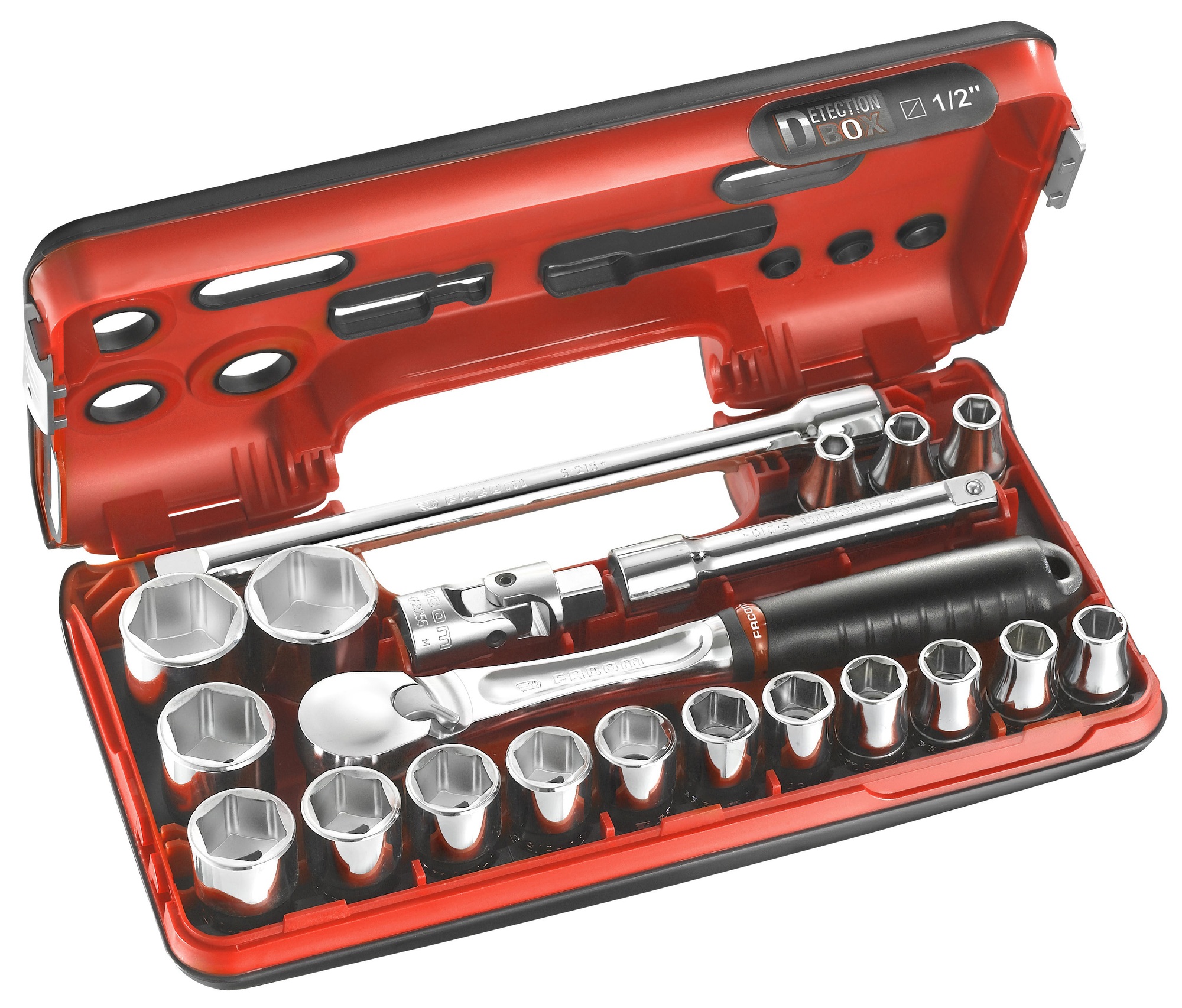 Coffret douilles 1/2'' 6 pans métriques DBOX FACOM SL.DBOX1PB