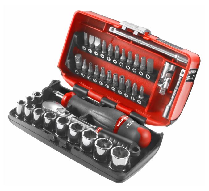Coffret douilles 1/4'' 6 pans métriques 5,5 à 14 mm FACOM RL.NANO1PB