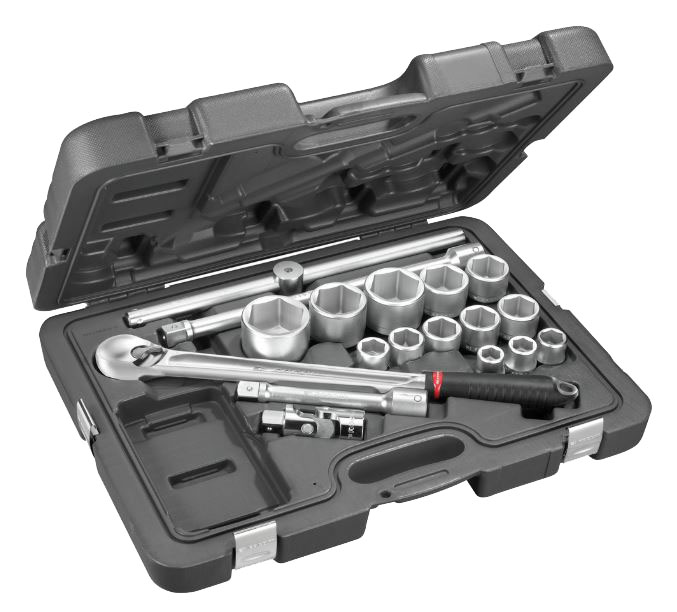 Coffret douilles 3/4'' 6 pans métriques FACOM KL.500PB