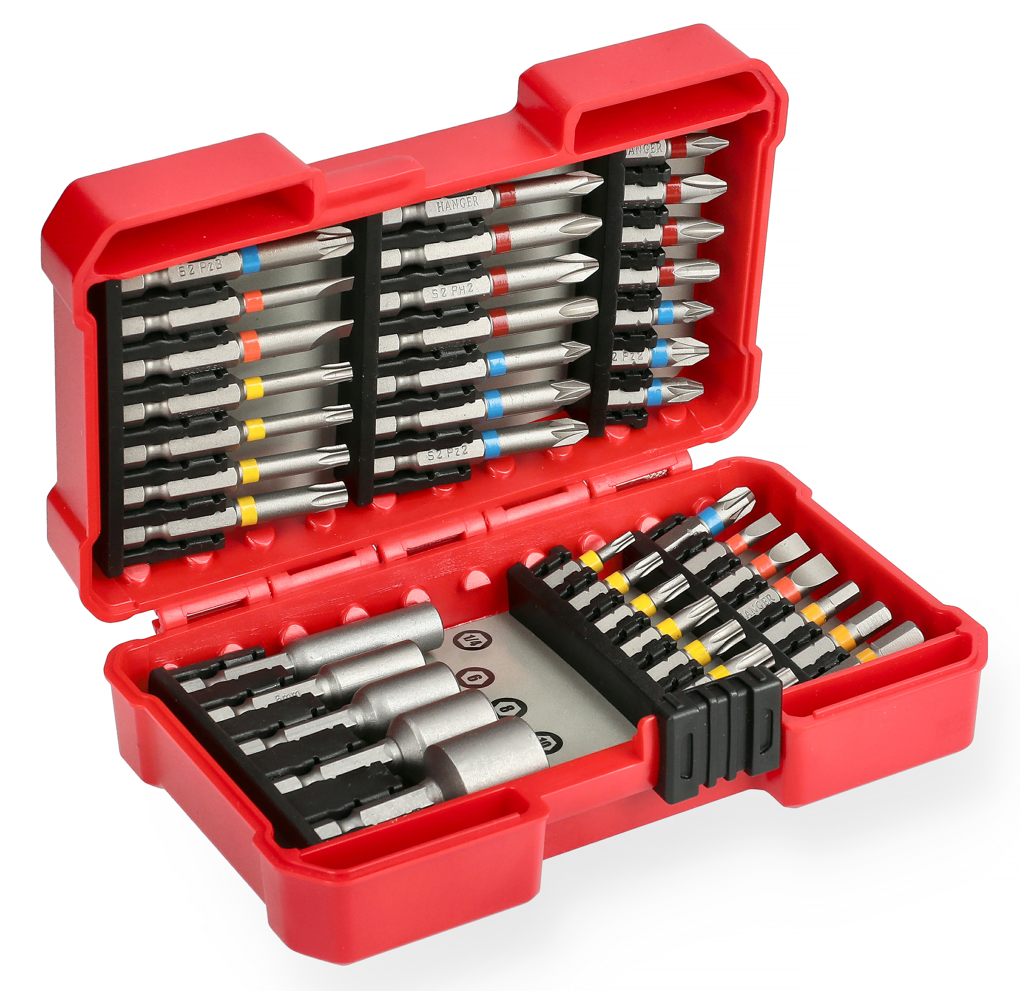 Coffret embouts et noix de serrage 40 pièces HANGER 250008