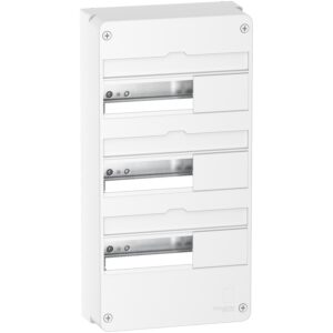 Coffret en saillie RESI9 blanc 3 rangées de 13 modules 90 A SCHNEIDER ELECTRIC R9H13403