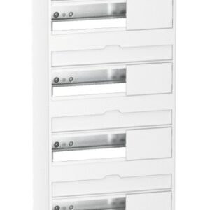 Coffret en saillie RESI9 blanc 4 rangées de 13 modules 90 A SCHNEIDER ELECTRIC R9H13404