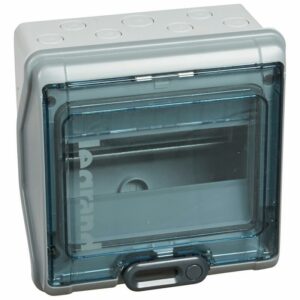 Coffret étanche PLEXO avec embouts à perforation directe prémontés gris 8 modules LEGRAND 001908
