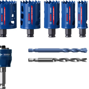 Coffret scies-trépans tough Material 9 pièces de diamètre 22/25/35/40/51/68 mm BOSCH EXPERT 2608900446
