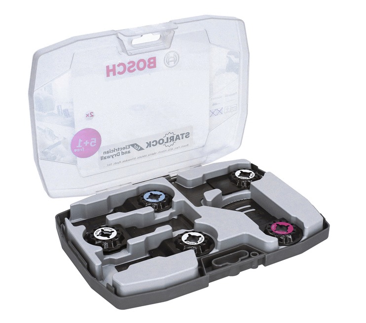 Coffret Starlock 6 lames pour électricien et plaquiste bois/metal BOSCH 2608664622