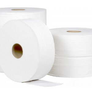 Colis de 12 rouleaux papier hygiénique blanc ouate JUMBO 2 plis 170 m 628202