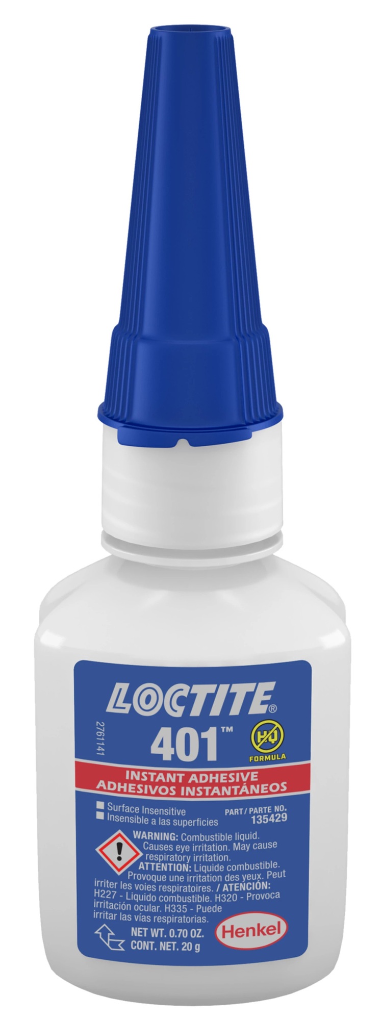 Colle 401 multi-usages - matérieux poreux 20 g LOCTITE 1919340